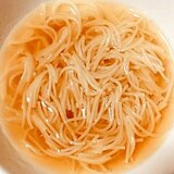 母親のとろみ食にあんかけにゅう麺を作りました